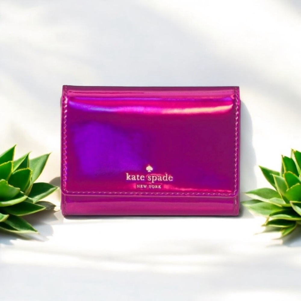 Kate Spade Darla Rainer Lane Metallic Wallet, NIB